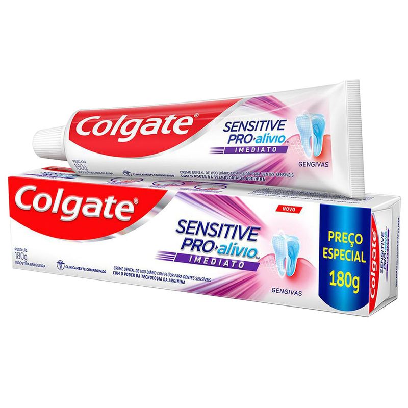 Creme Dental Colgate Sensitive Pró Alívio Gengiva 180gr (7509546675640)