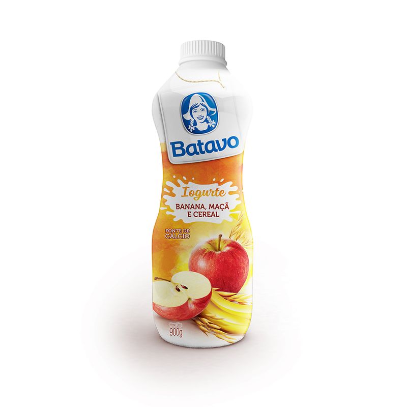 Iogurte Líquido Batavo Banana Maçã Cereal 900g (7891097102950)
