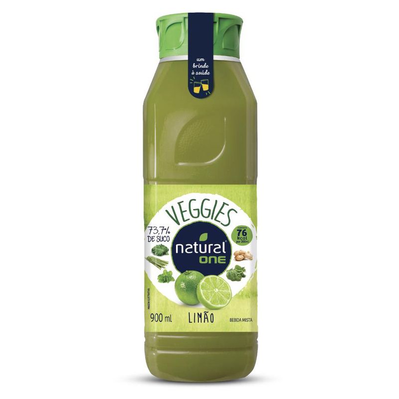 Suco Pronto Natural One Veggies Limão 900ml (7898553446979)