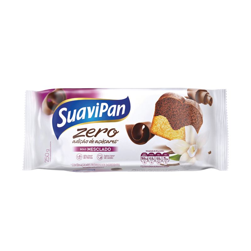 Bolo Suavipan 250g Zero Açúcar Mesclado (7898115900031)