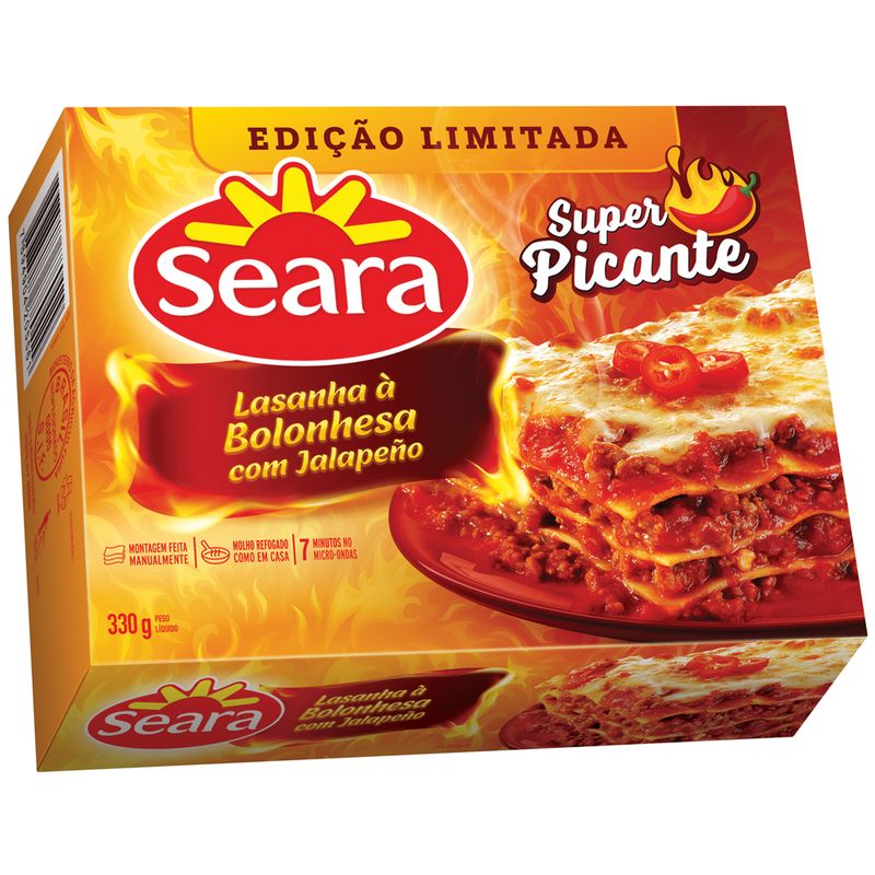 Lasanha bolonhesa com jalapeño Seara 330G (7894904262410)