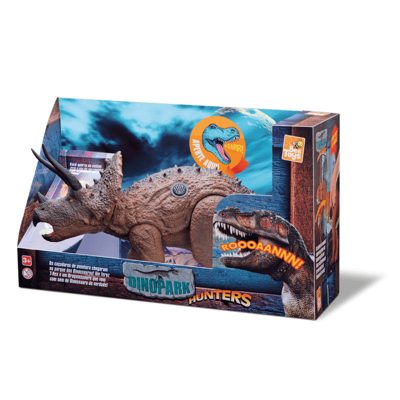 Brinquedo Dinopark Hunters Triceratops Bee (7898447975813)