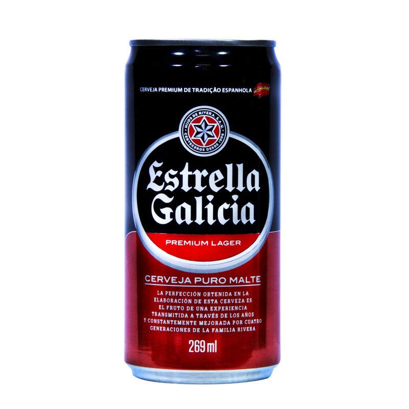 Cerveja Estrella Galicia Lata 269ml (7898953990034)