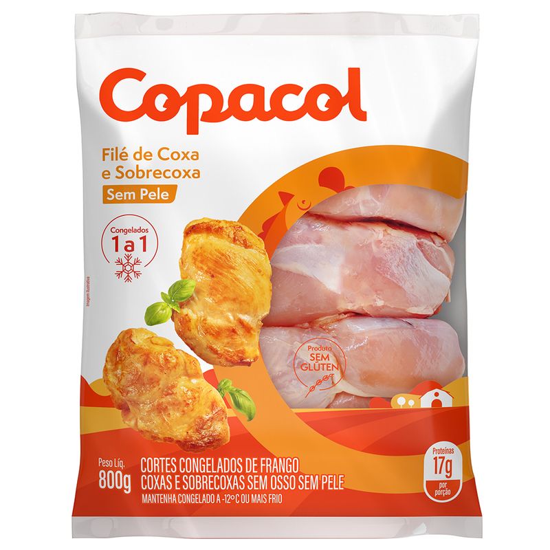 Filé De Coxa Sobrecoxa De Frango Copacol 800g (7891527069334)