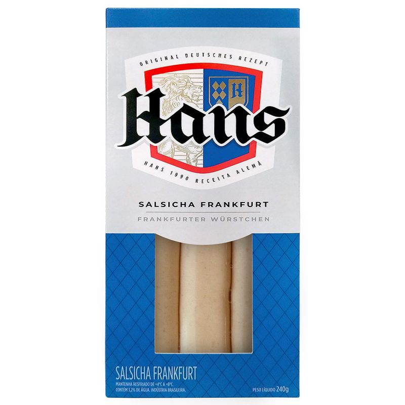 Salsicha Frankfut Hans 240g (7894904261215)