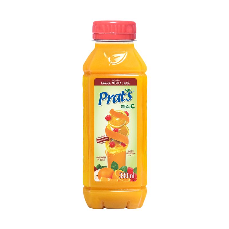 Suco Pronto Prats 330ml Laranja Acerola Maçã (7898953148602)