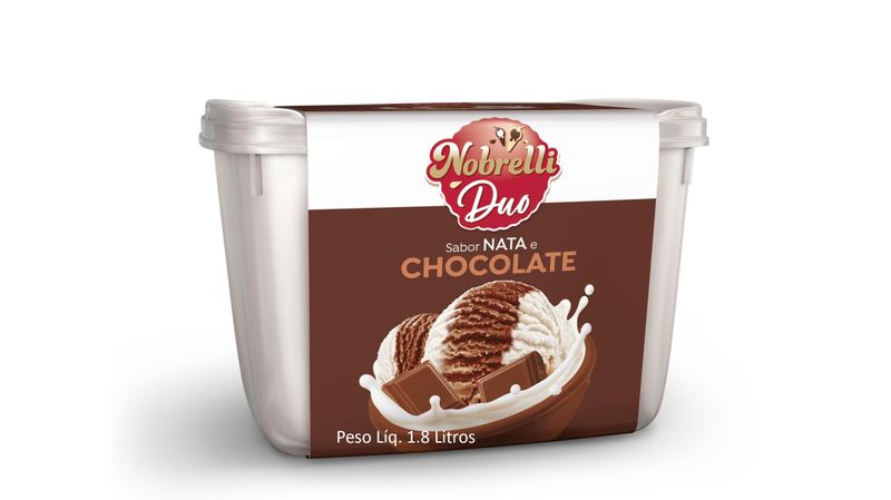 Sorvete Nobrellii 18l Duo Nata Chocolate (7899975801957)