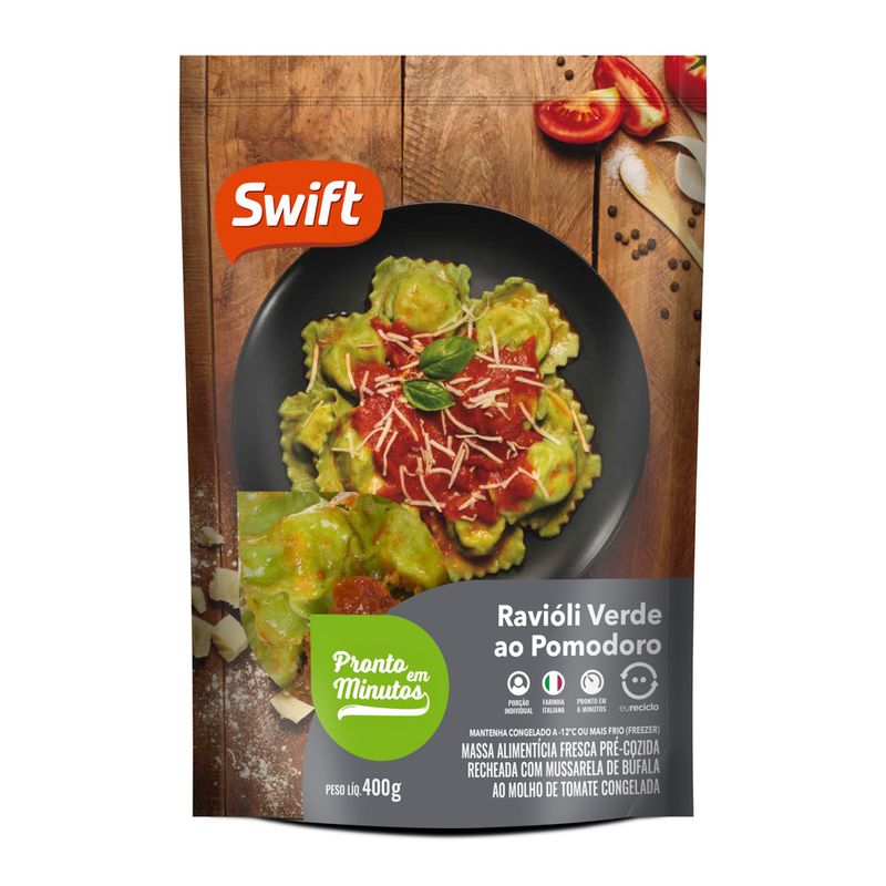 Ravioli Verde Molho Pomodoro Swift 400g (7899567238154)