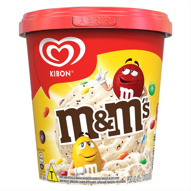 Sorvete Kibon Mms Pote 800ml (7891150066342)