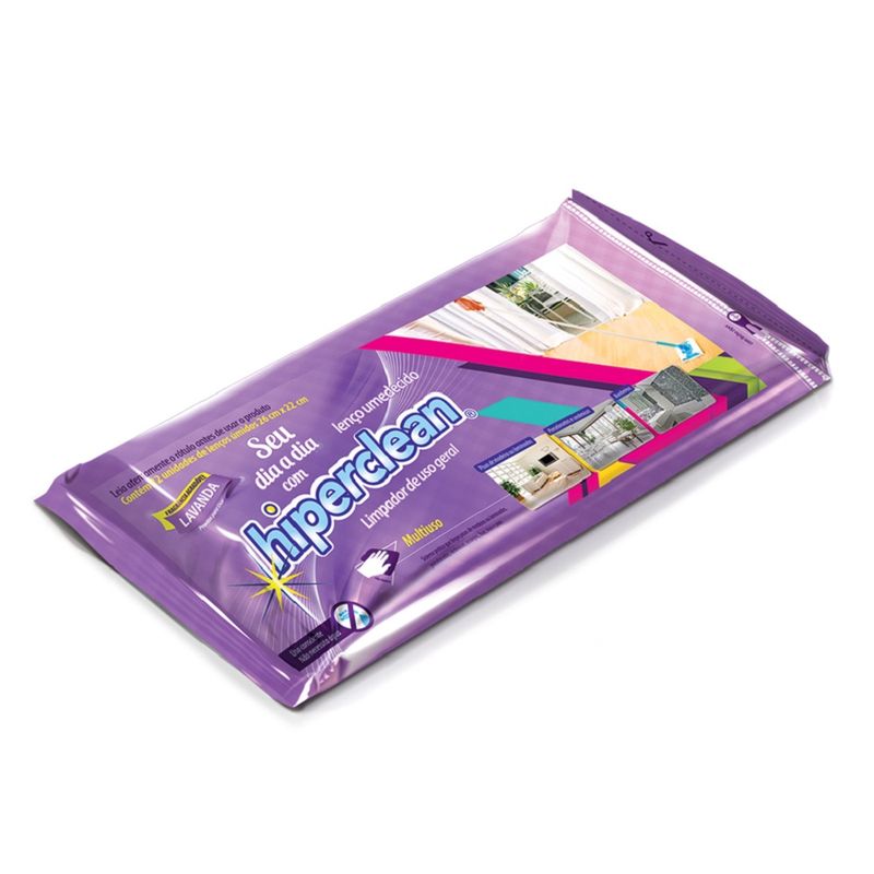 Lenço Limpeza Hiperclean Lavanda (7898931329047)