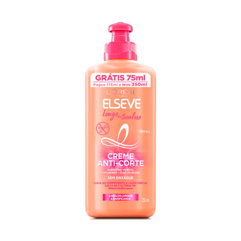Creme Pentear Elséve Longo Dos Sonhos 250ml (7899706186490)