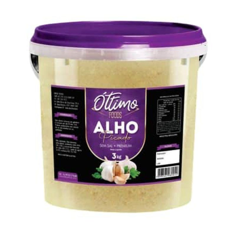 Tempero Alho Ottimo 3Kg Picado Sem Sal (7898564980066)