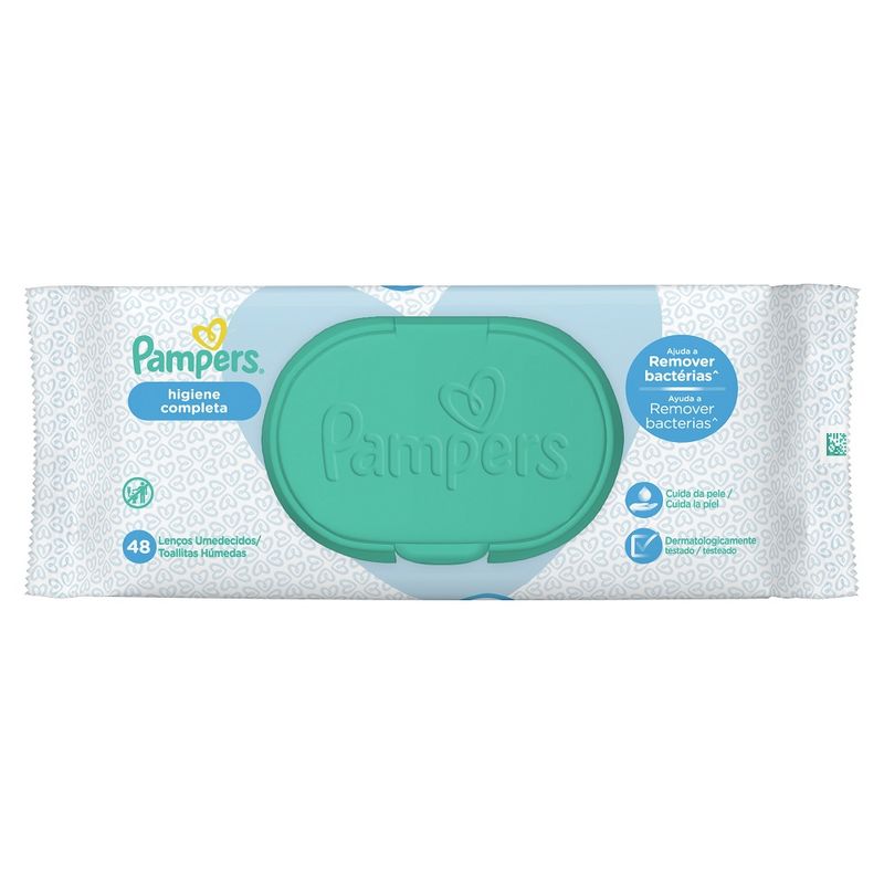Lenços Umedecidos Pampers Higiene Completa 48 Unidades (7500435172714)