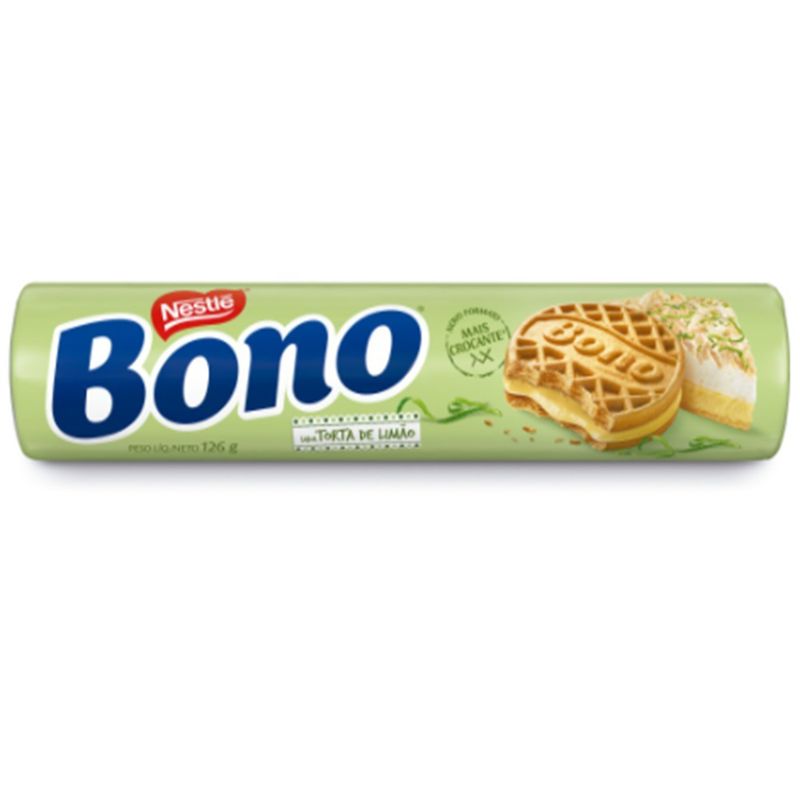 Biscoito Recheado Bono Limao 126g (7891000305324)