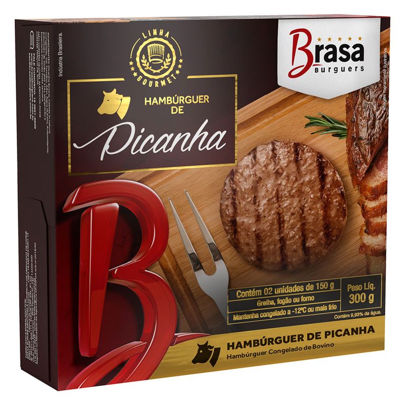Hamburguer Brasa Burguers 300g Picanha (7898600720403)