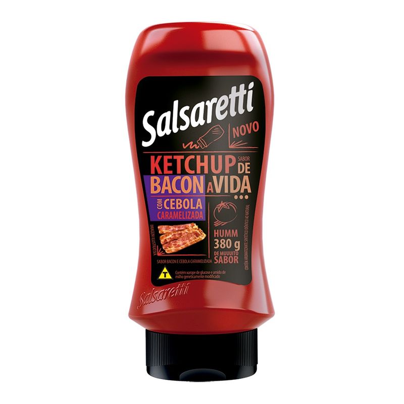 Ketchup Salsaretti Bacon Com Cebola Caramelizada 380g (7908529700094)