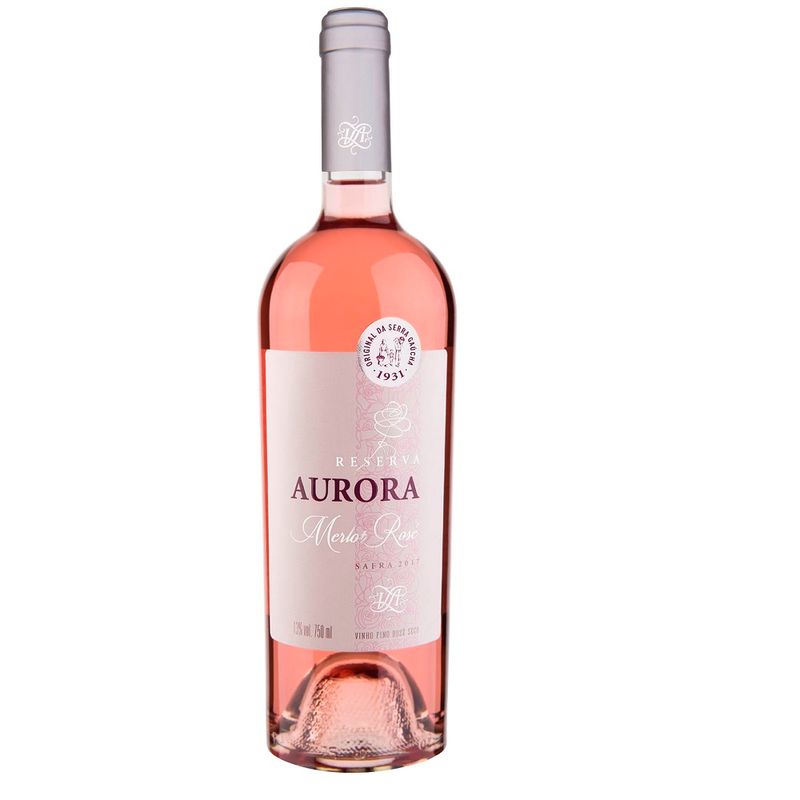 Vinho Brasileiro Aurora Reserva Merlot Rose 750ml (7891141030772)