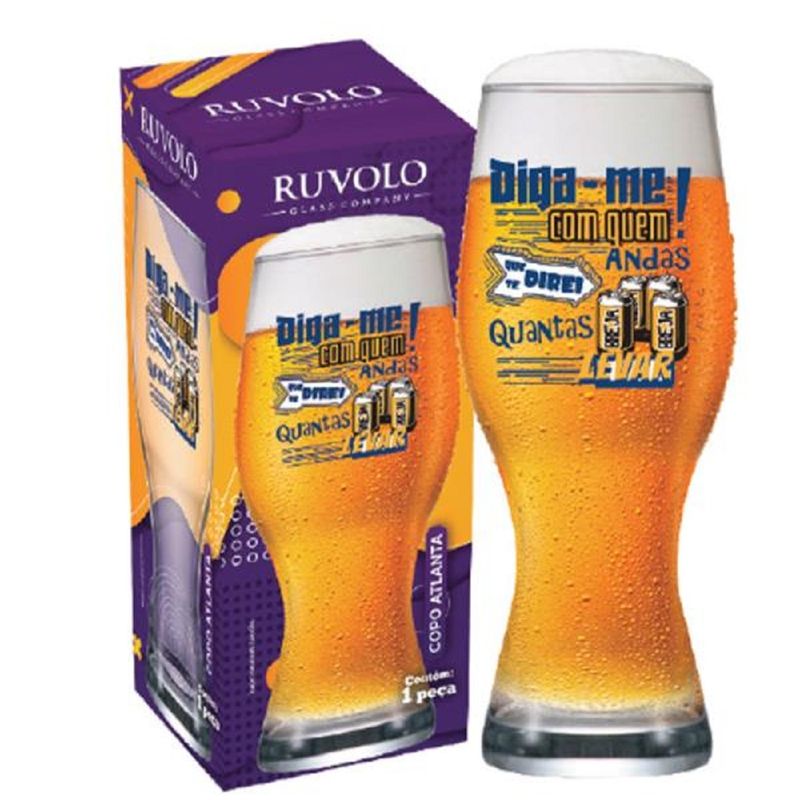 Copo Vidro Ruvolo Atlanta Diga Me Com Quem Andas (7908011006673)
