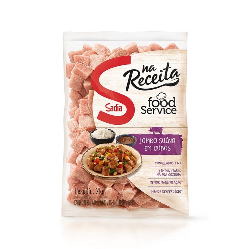 Lombo Suíno Em Cubos Sadia 2Kg (7891515558581)