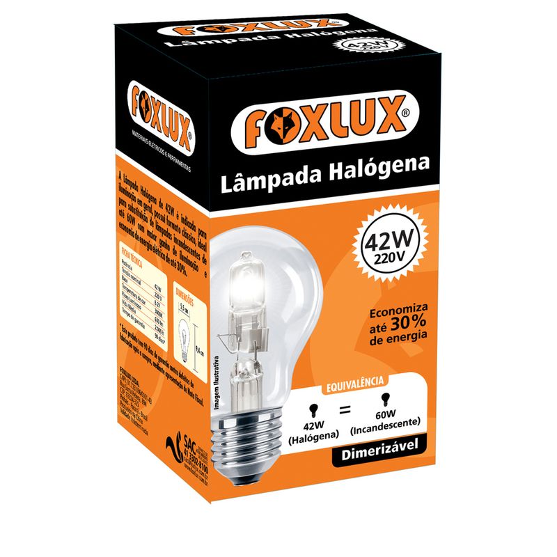 Lampada Fox Lux Halogena 220x70w (7898586131125)
