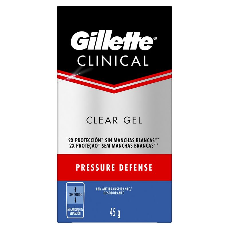 Desodorante gel Gillette Clinical Defense 45g (7500435011150)