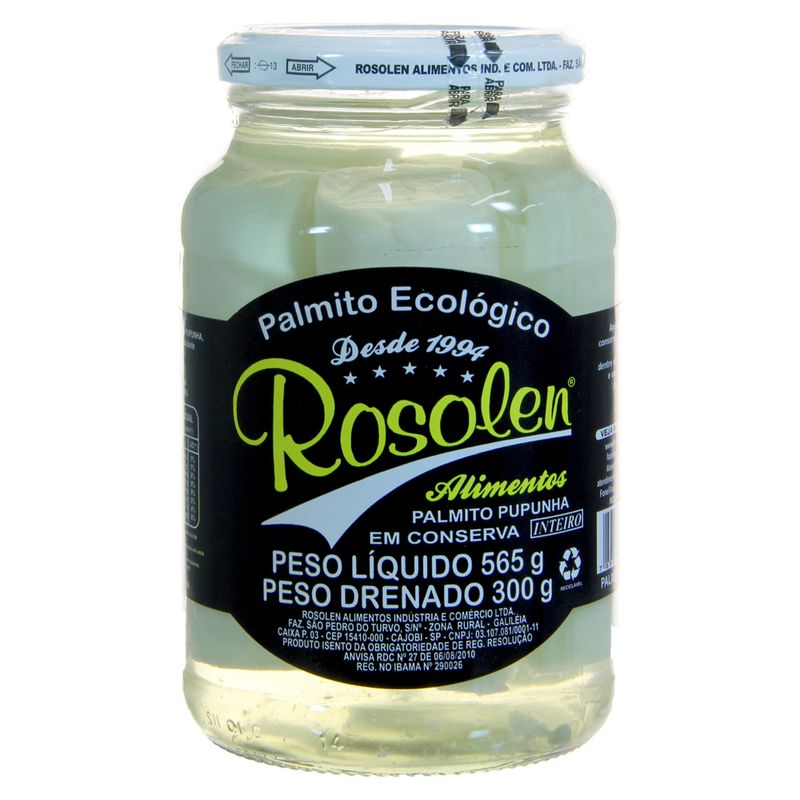 Palmito Rosolen Vidro 300G (7898231300012)