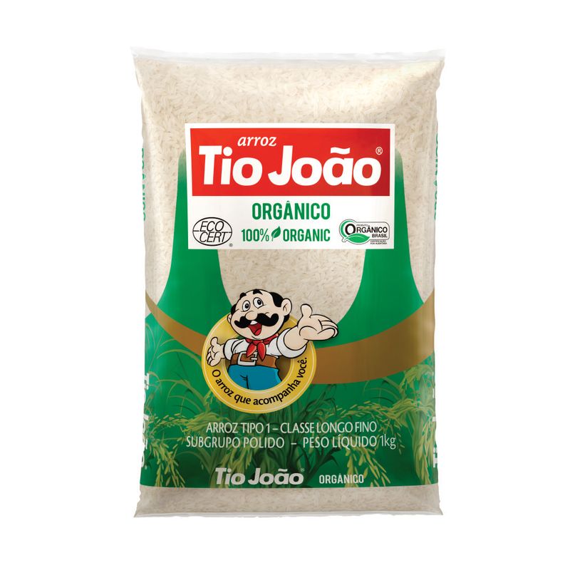 Arroz Tio João Orgânico 1kg (7893500090410)