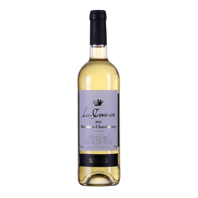 Vinho Espanhol Los Condes Macabeu 750ml Branco (8411106320060)