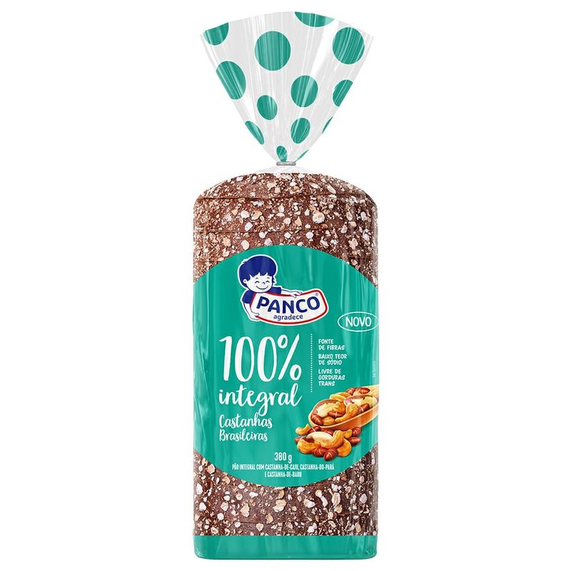 Pao Panco 380g 100 Integral Aveia (7891203067920)
