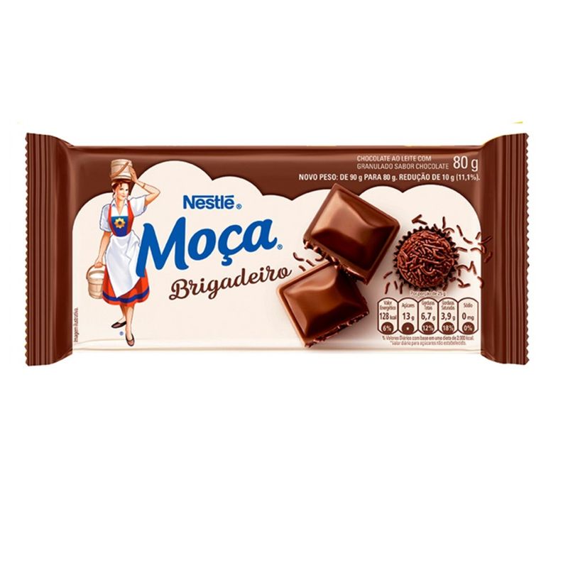 Chocolate Nestlé Moça Brigadeiro 80g Tablete (7891000367124)