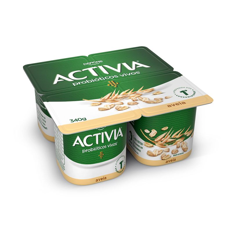 Leite Fermentado Polpa Activia Aveia 340g (7891025123170)