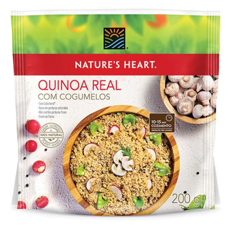 Mix Quinoa Nature's Heart com Cogumelos Sachê 200g (7891000366738)