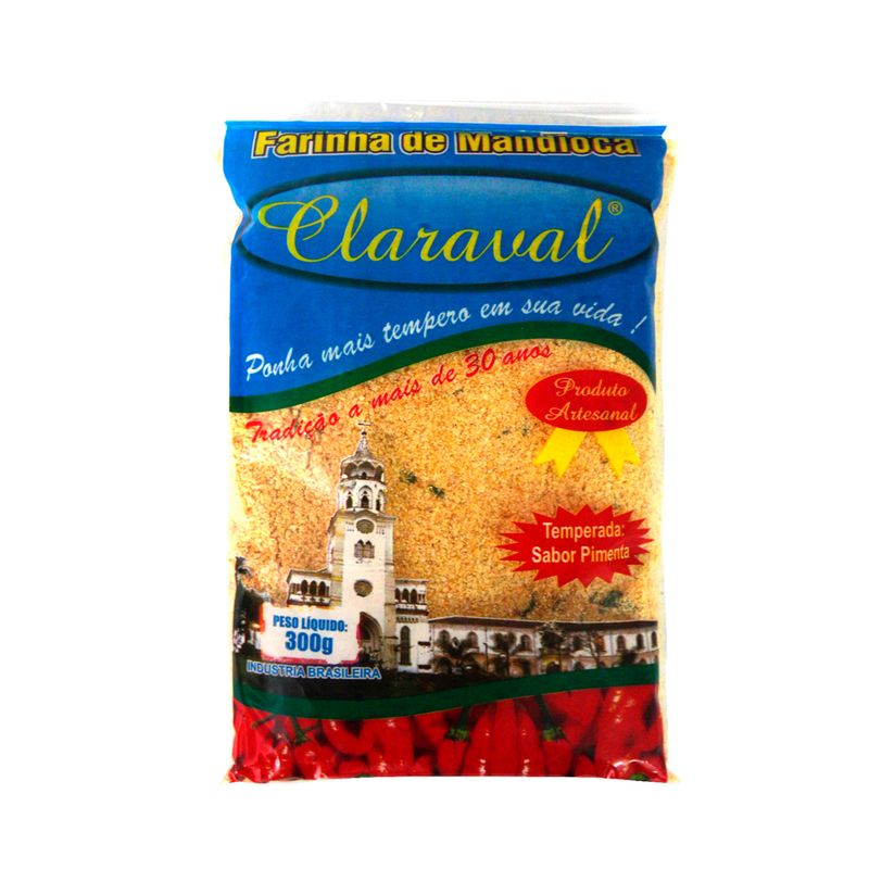 Farinha Mandioca Claraval 300g Especial Com Pimenta (7898374370125)