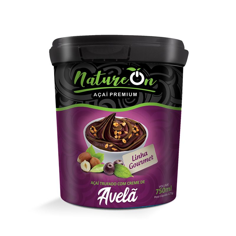 Açaí Nature On 750ml Trufado Com Creme Avelã (7898964359127)