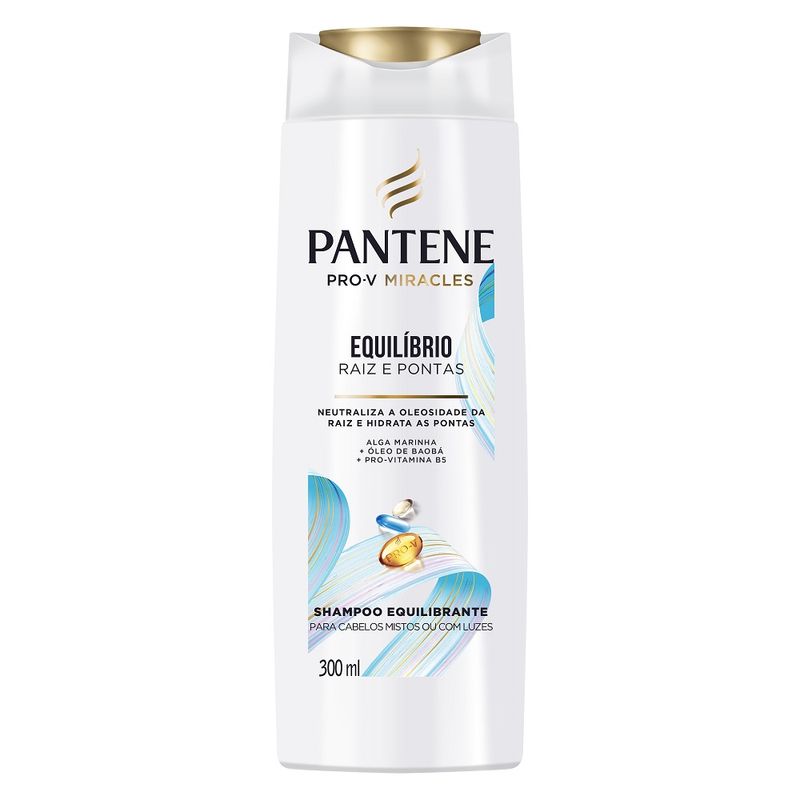 Shampoo Pantene Equilíbrio Raiz e Pontas 300ml (7500435209304)