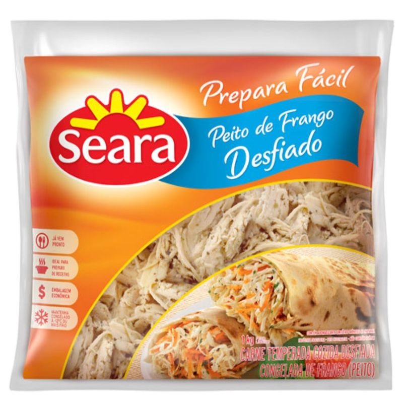Peito de frango desfiado Seara 1kg (7894904208654)