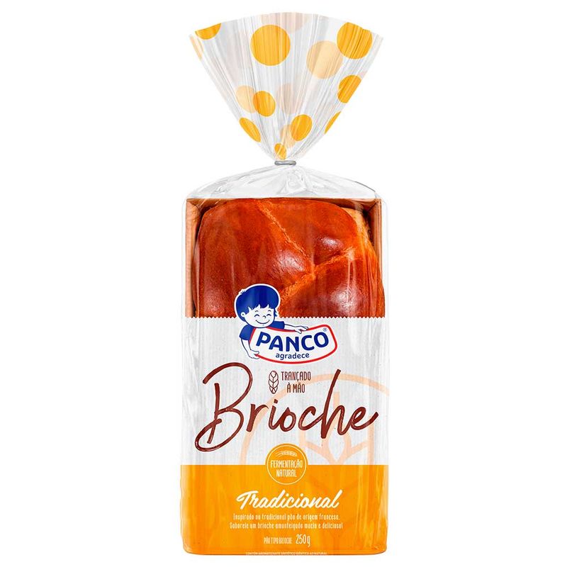 Pão brioche tradicional Panco 250g (7891203068019)
