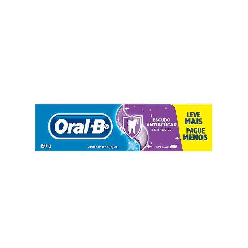 Creme Dental Oral B 150g Leve Mais Pague Menos Escudo Antiac (7500435172653)