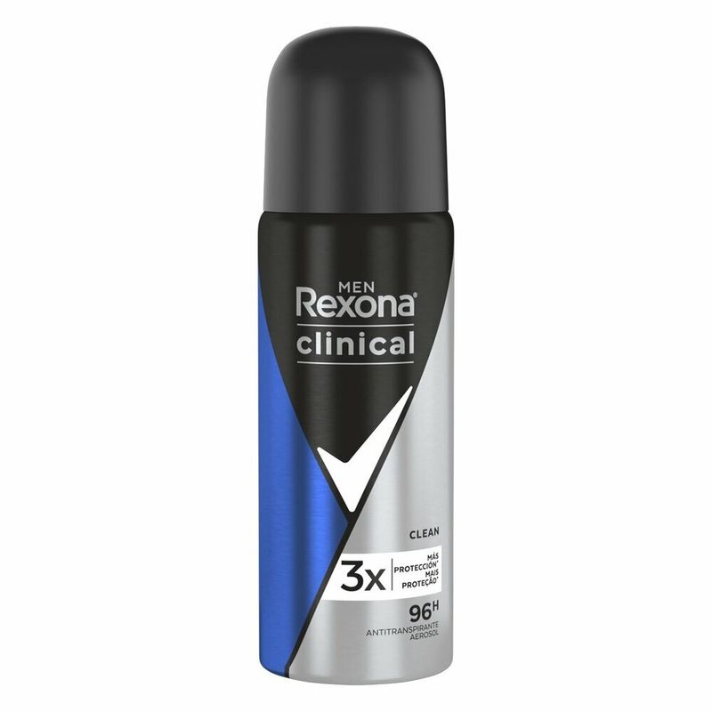 Desodorante aerosol masculino Clinical Rexona 55ml (7791293038261)
