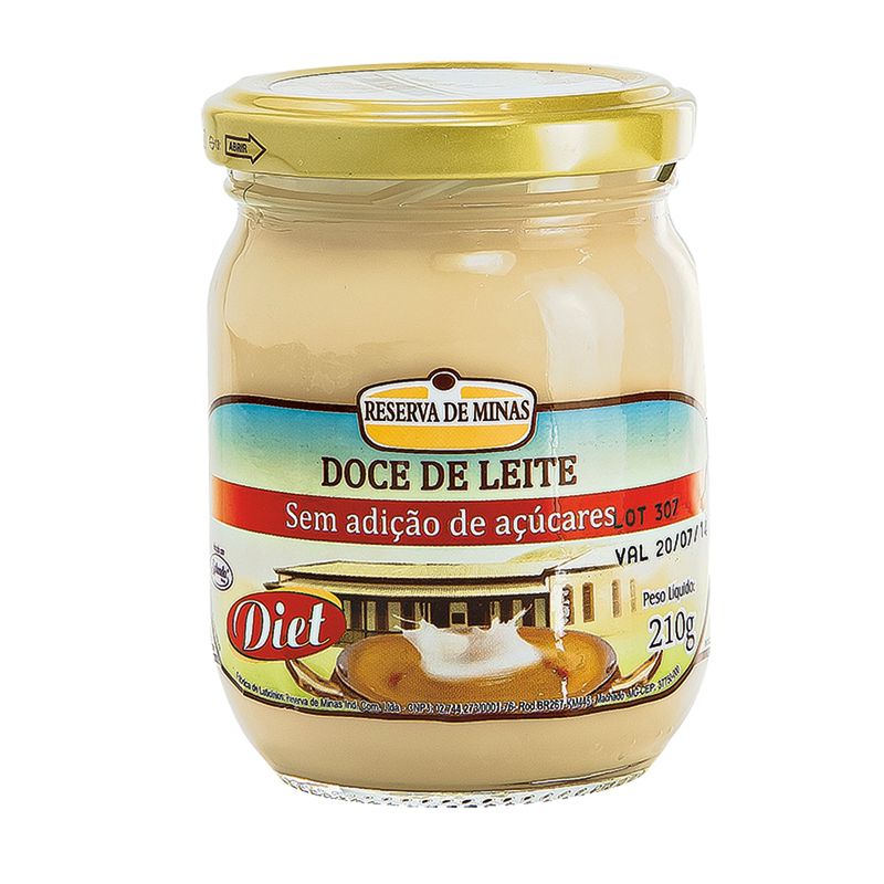 Doce Leite Reserva Minas 210g Diet (7898125764821)