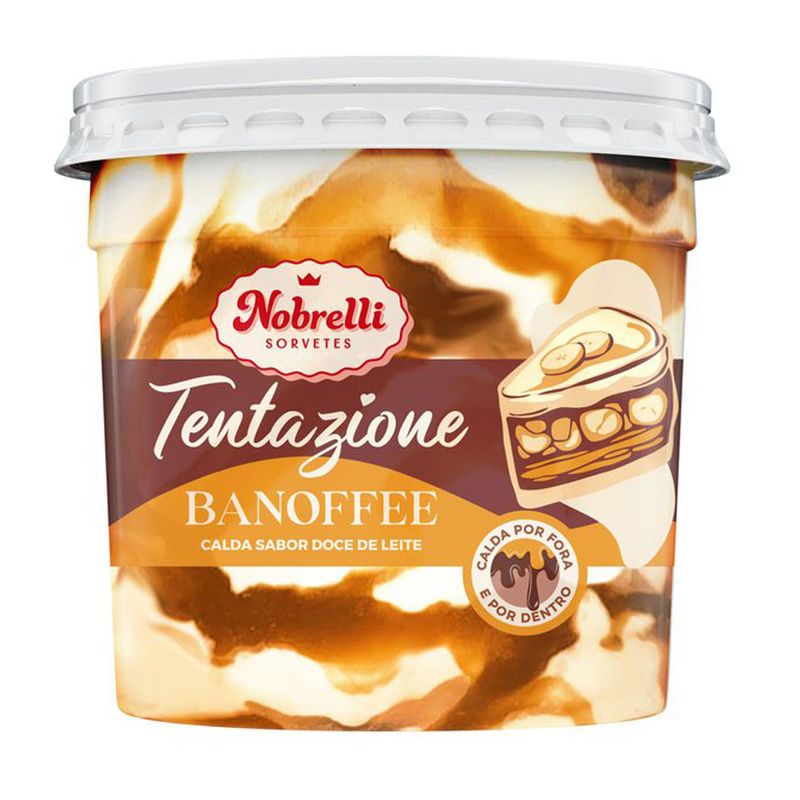 Sorvete Nobrelli Tentazione Banoffee 1,5L (7899975802831)
