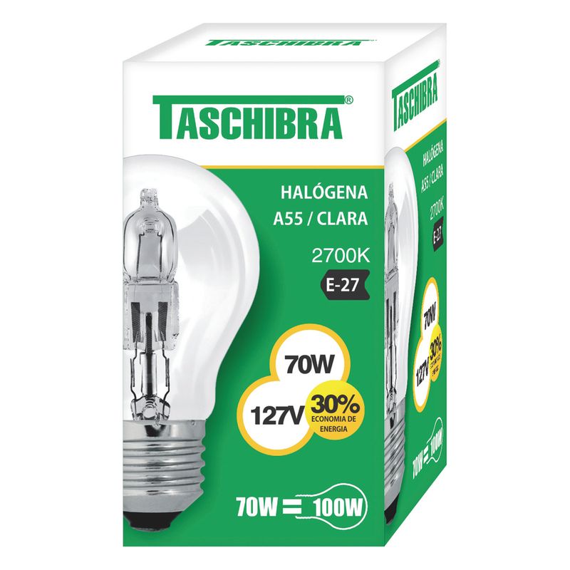 LAMP-TASCHIBRA-HALOG-A55-70W-127V