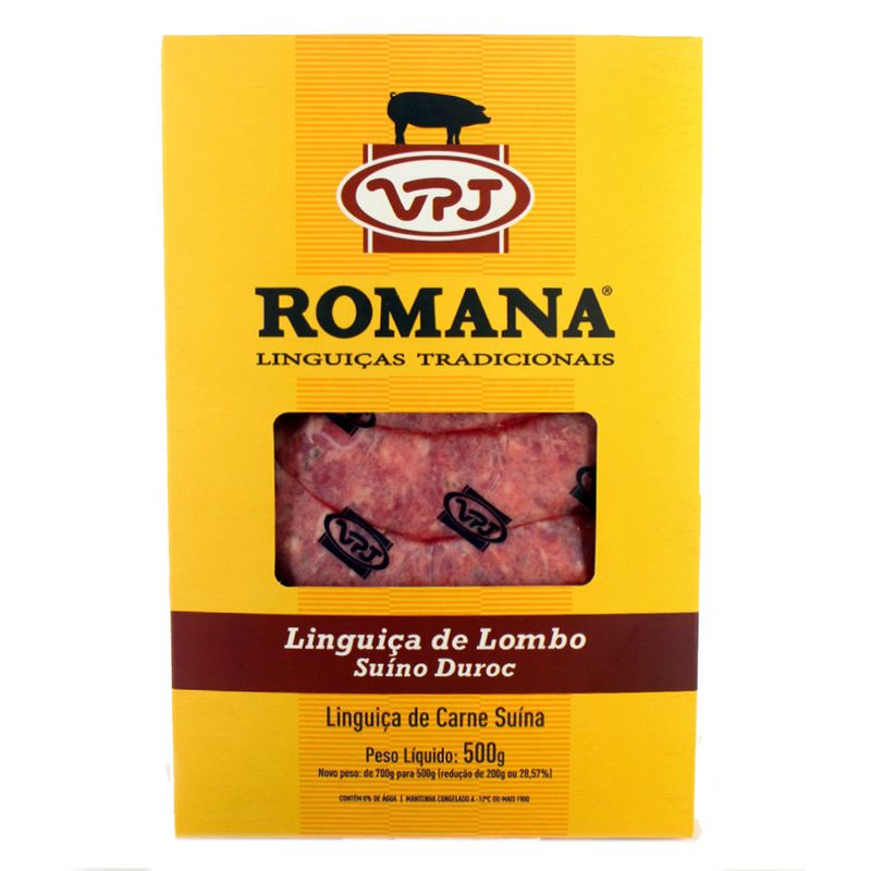 Linguiça Lombo Suíno Duroc Romana VPJ 500g (7908041710236)