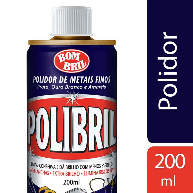 Polibril polidor de metais finos 200ml (7891022853278)
