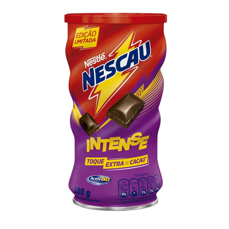 Achocolatado em pó Nescau intense 180g (7891000341100)