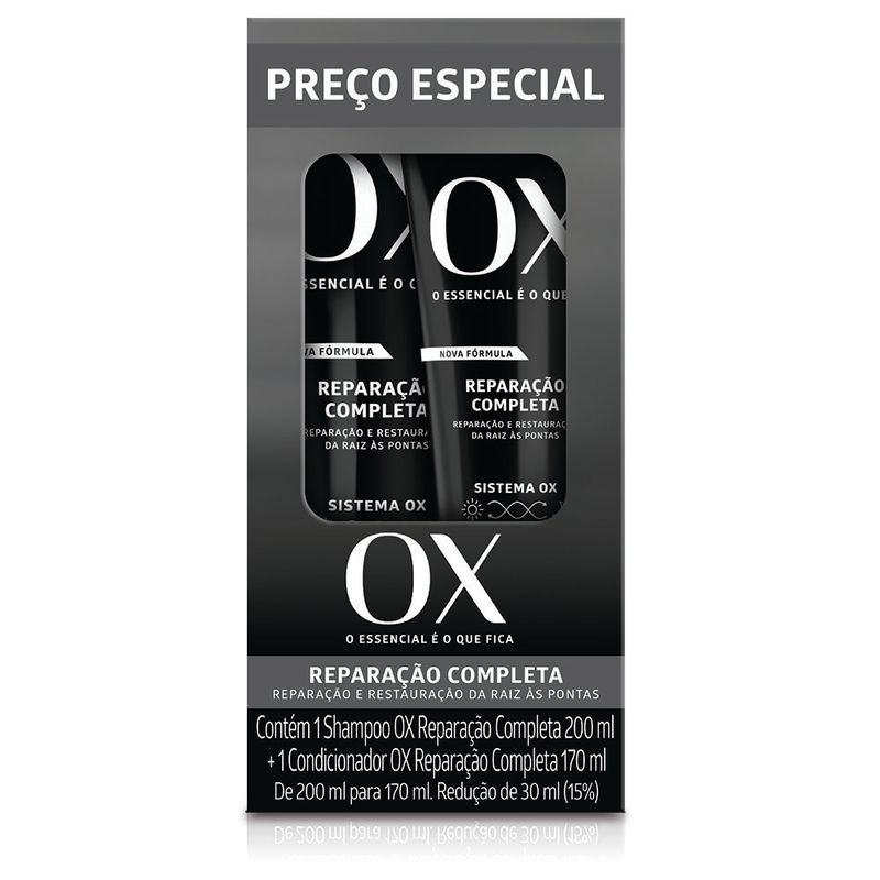 Shampoo E Condicionador Ox Reparação Compl 170ml (7908324400465)
