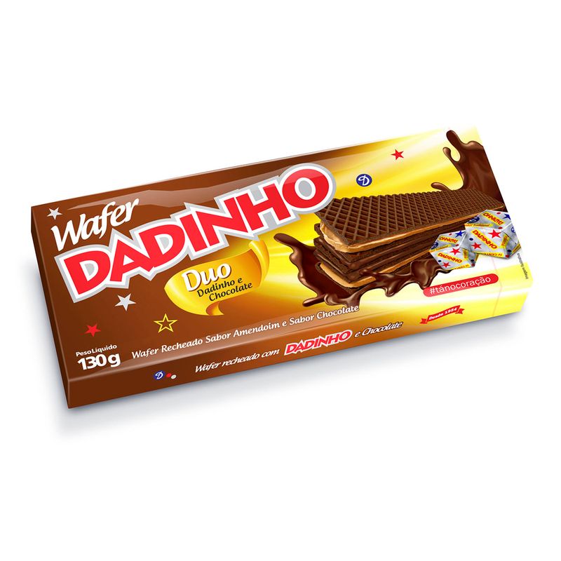 Biscoito Wafer Dadinho 130g Duo (7898530841896)