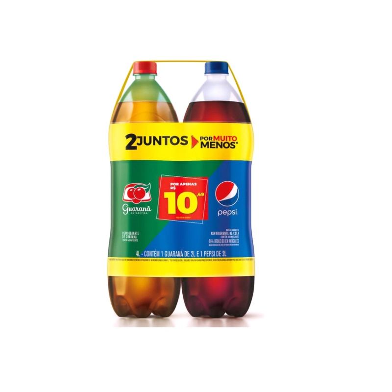 Refrigerante Antarctica Guaraná E Pepsi 2L (7891991298254)
