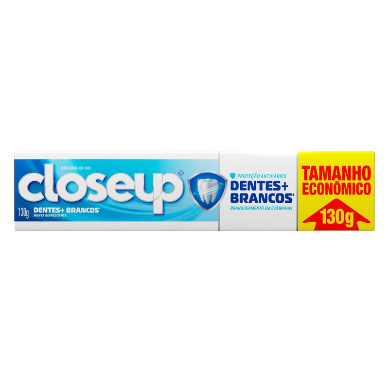 Creme Dental Close Up Dentes Mais Brancos 130g (7891150086210)