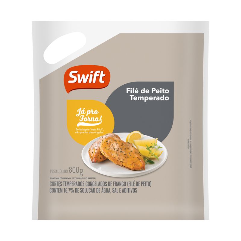 Filé Frango Temperado Já Pro Forno Swift 800g (7894904214099)